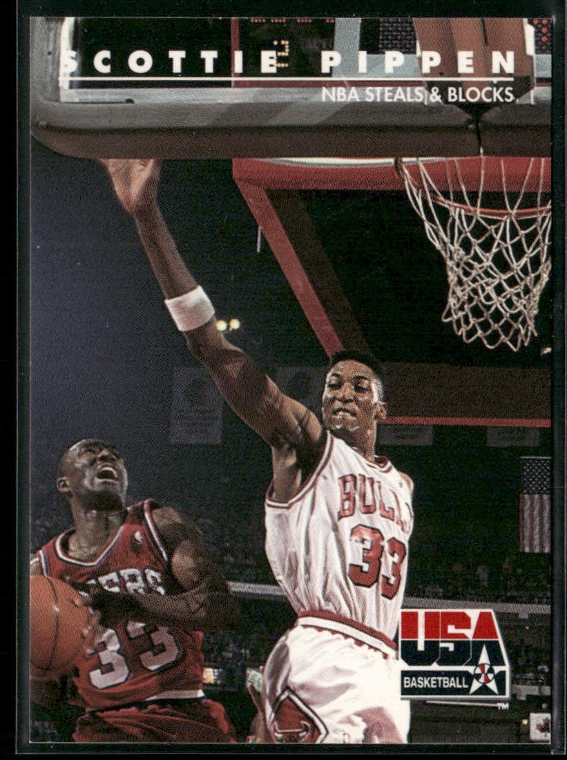 Scottie Pippen Player Lot Bundle 10 Basketball Cards SP002 Chicago Bulls back