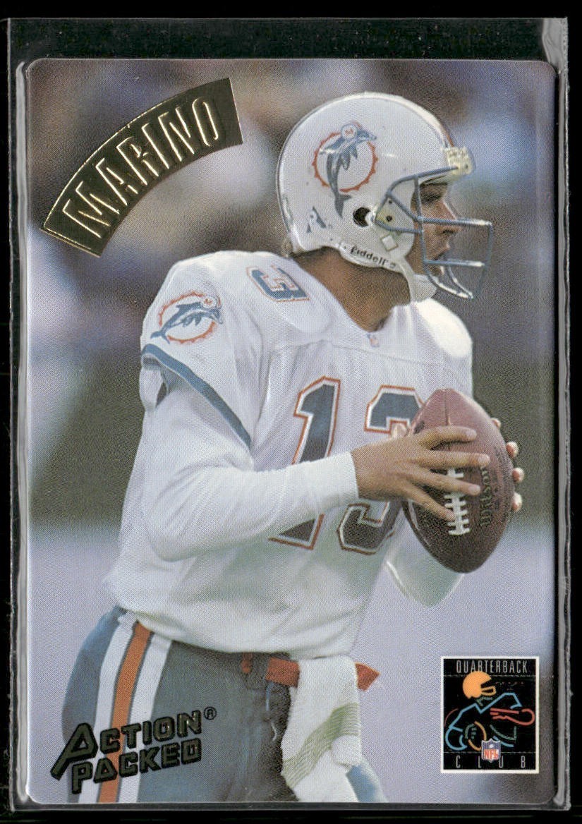 Dan Marino Player Lot Bundle 10 Different Football Cards DM007 Dolphins back