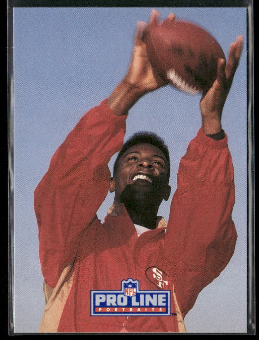 Jerry Rice Player Lot Bundle 10 Different Football Cards JR001 49ers back