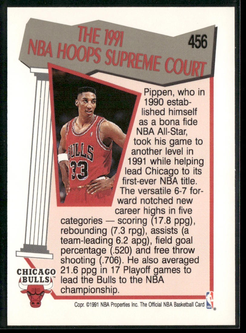 Scottie Pippen Player Lot Bundle 10 Basketball Cards SP004 Chicago Bulls back