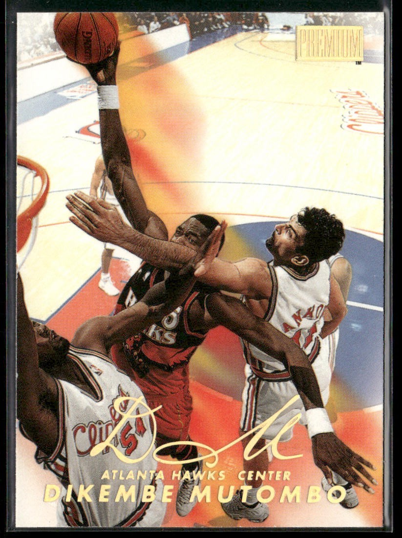 Dikembe Mutombo Player Lot Bundle 10 Basketball Cards DM004 Nuggets Hawks back