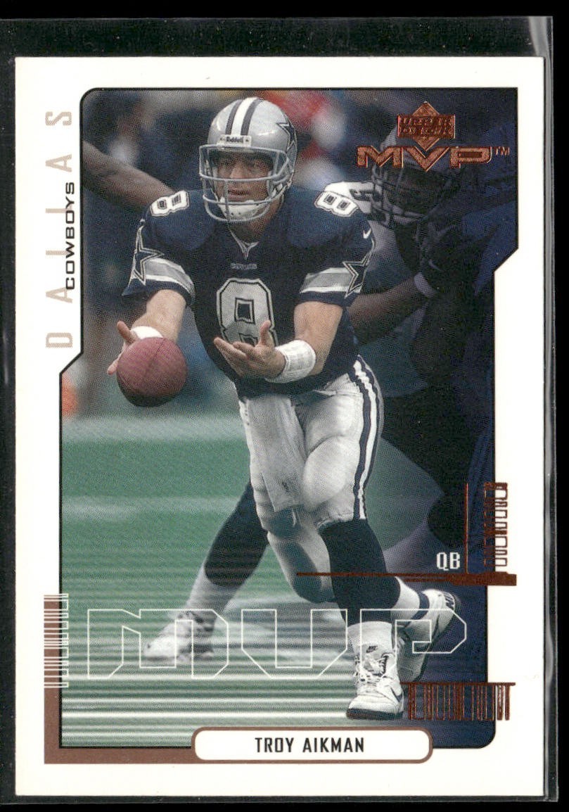 Troy Aikman Player Lot Bundle 10 Different Football Cards TA003 Cowboys back