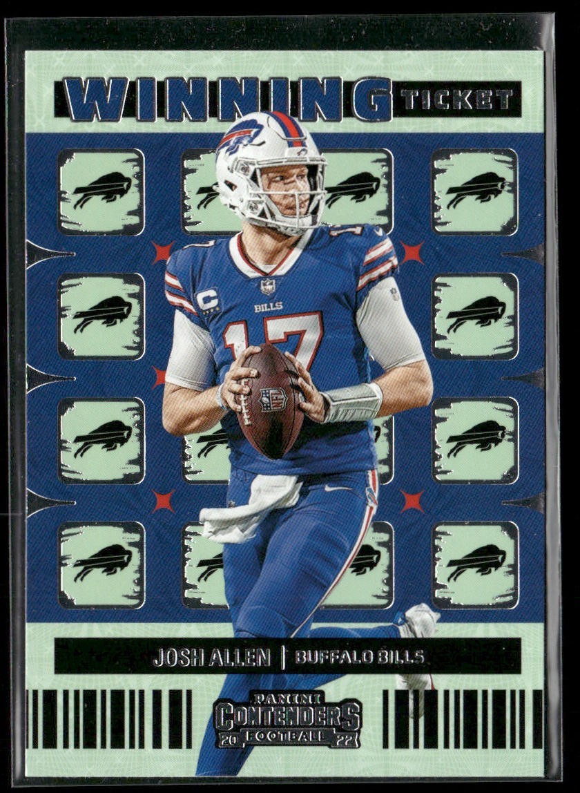 Josh Allen Player Lot Bundle 10 Different Football Cards JA001 Bills back