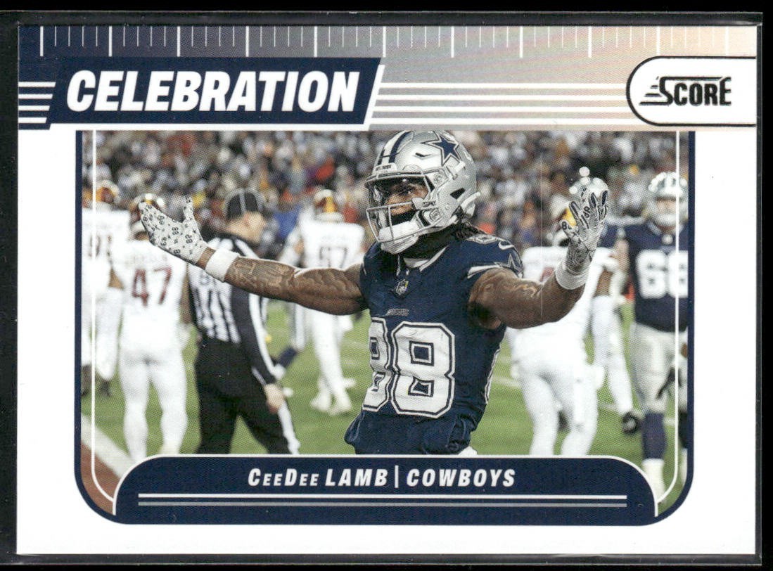CeeDee Lamb Player Lot Bundle 10 Different Football Cards CDL002 Cowboys 2 RC back