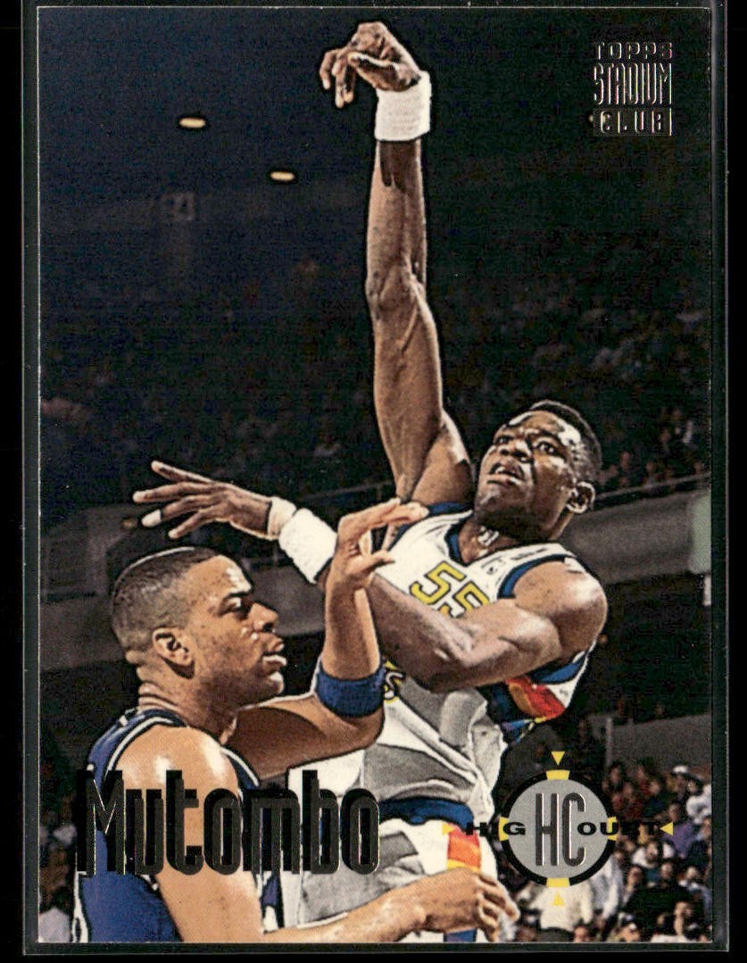 Dikembe Mutombo Player Lot Bundle 10 Basketball Cards DM004 Nuggets Hawks back