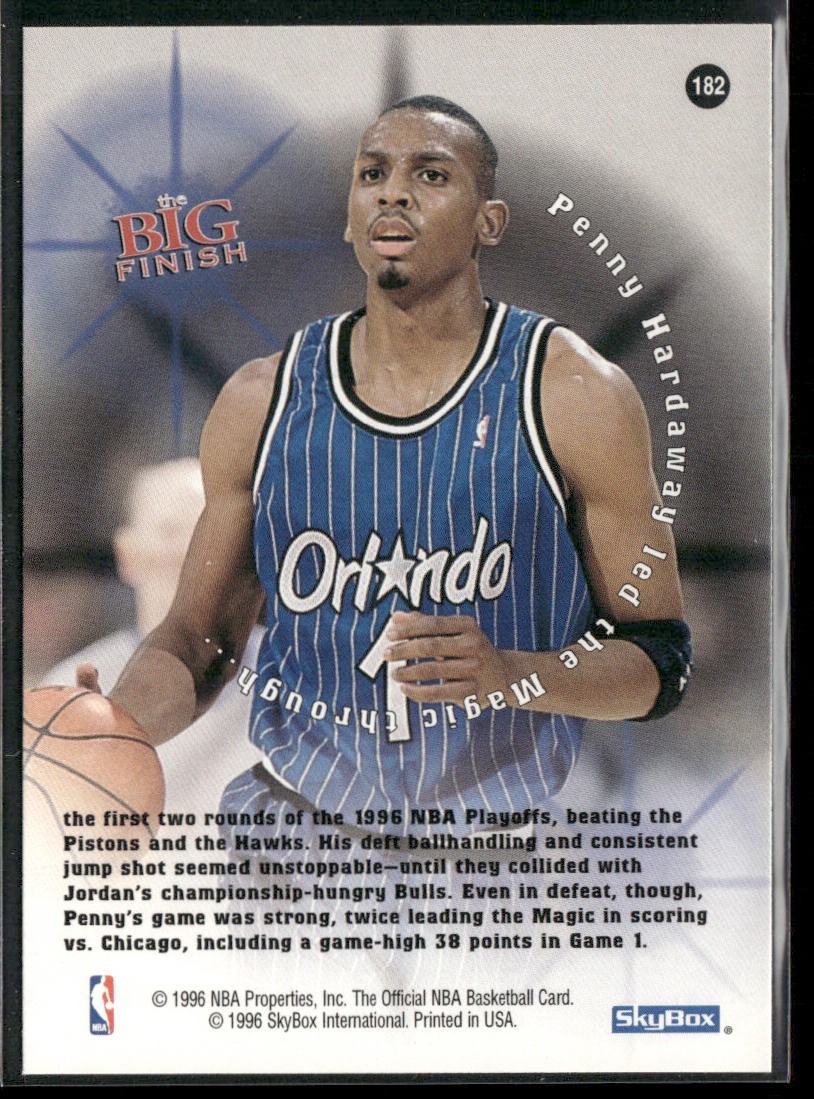 Anfernee "Penny" Hardaway Player Lot Bundle 10 Basketball Cards AH002 1 RC Magic back