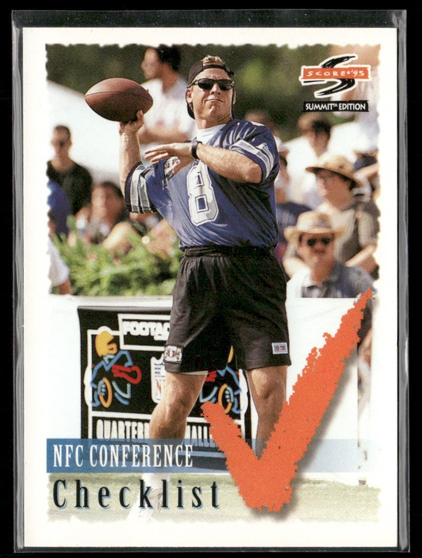 Troy Aikman Player Lot Bundle 10 Different Football Cards TA003 Cowboys back