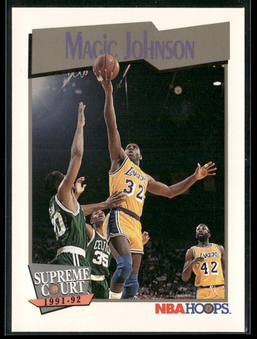 Magic Johnson Player Lot Bundle 10 Basketball Cards MJ001 Lakers front
