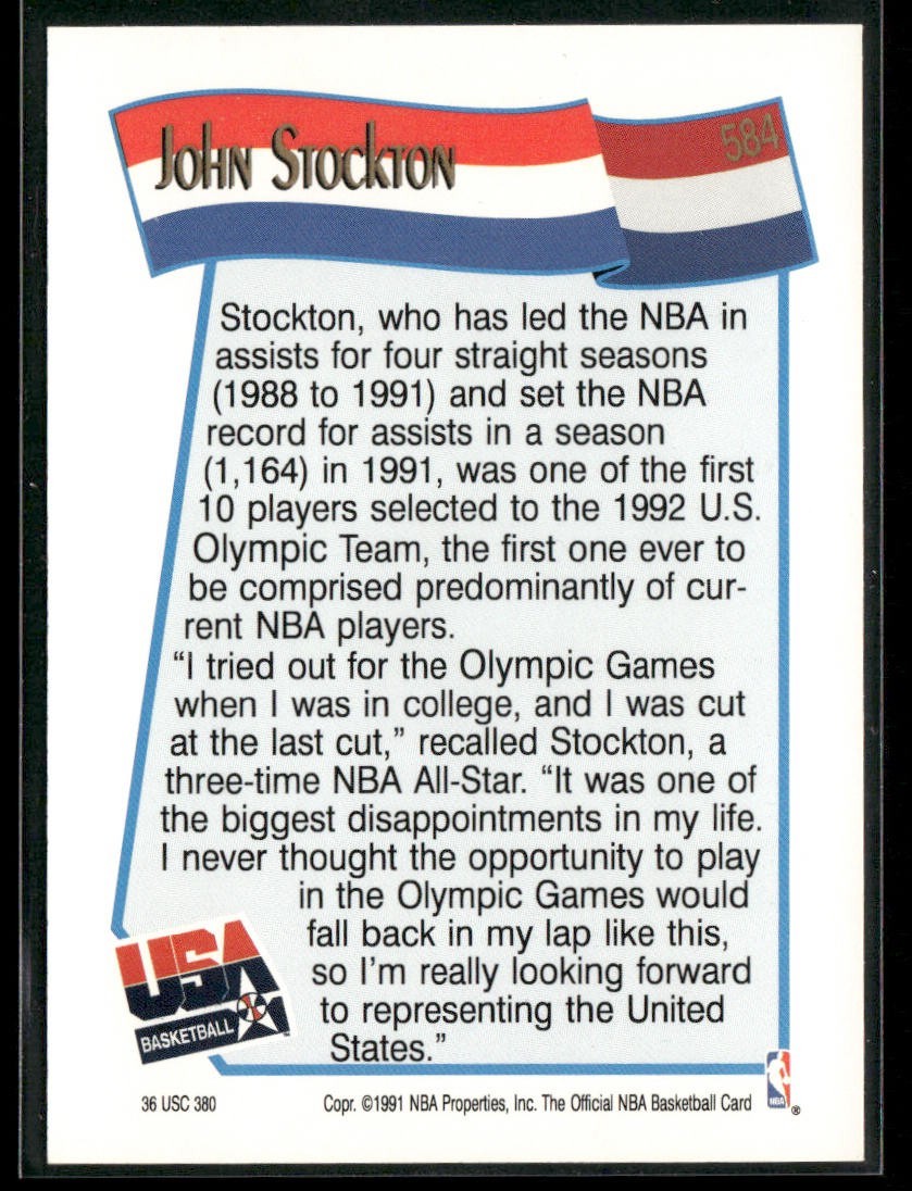 John Stockton Player Lot Bundle 10 Basketball Cards JS005 Utah Jazz back