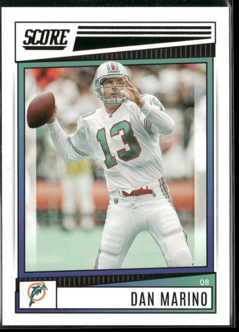 Dan Marino Player Lot Bundle 10 Different Football Cards DM003 Dolphins back