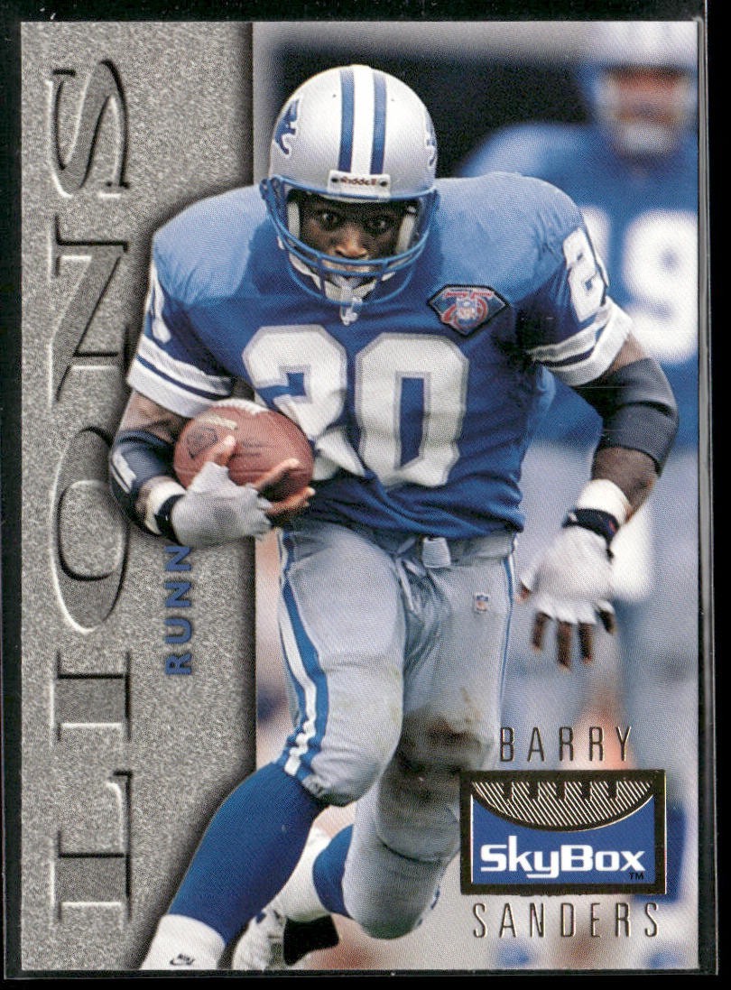 Barry Sanders Player Lot Bundle 10 Different Football Cards BS009 Lions back