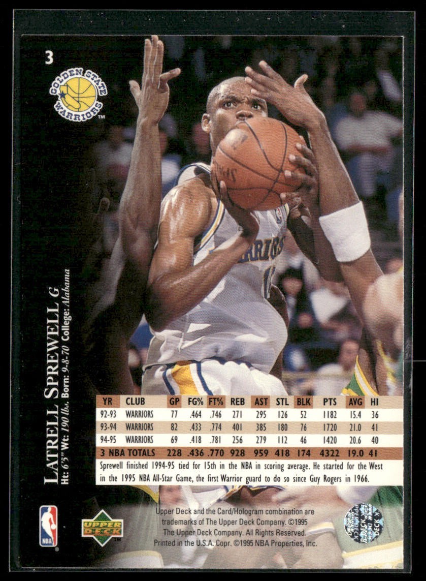 Latrell Sprewell Player Lot Bundle 10 Basketball Cards LS001 Warriors Knicks back