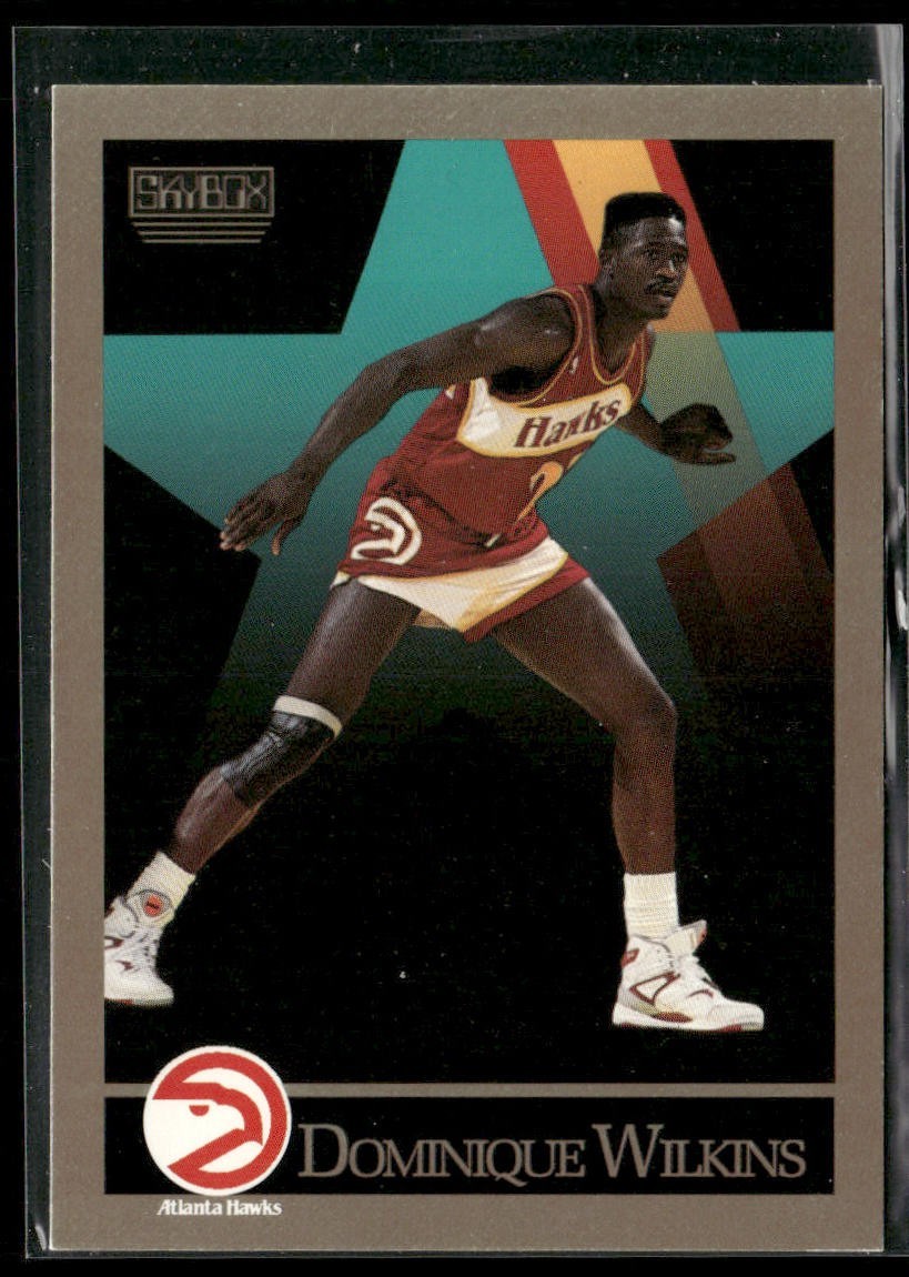 Dominique Wilkins Player Lot Bundle 10 Basketball Cards DW004 Hawks back