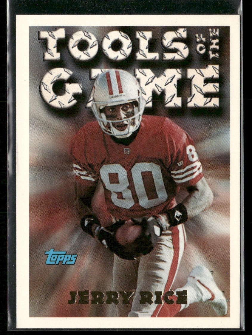 Jerry Rice Player Lot Bundle 10 Different Football Cards JR005 49ers front