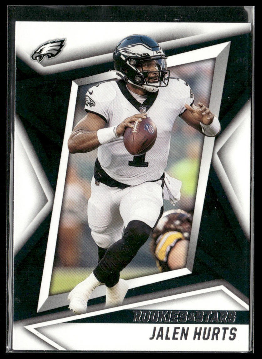 Jalen Hurts Player Lot Bundle 10 Different Football Cards JH001 Eagles back