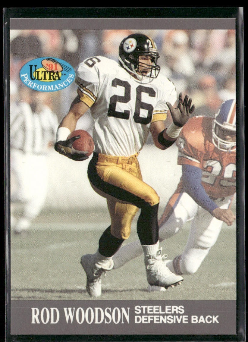 Rod Woodson Player Lot Bundle 10 Different Football Cards RW003 Steelers back