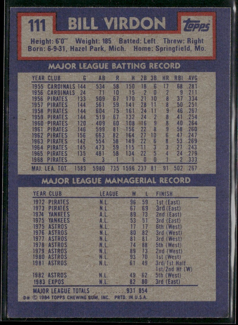 Manger Lot Bundle 10 Different Baseball Cards M002 back