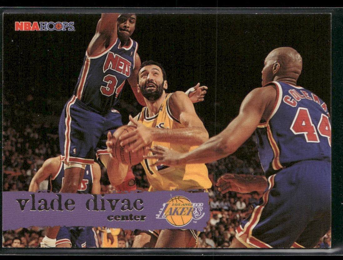 Vlade Divac Player Lot Bundle 10 Basketball Cards VD004 Lakers Hornets back
