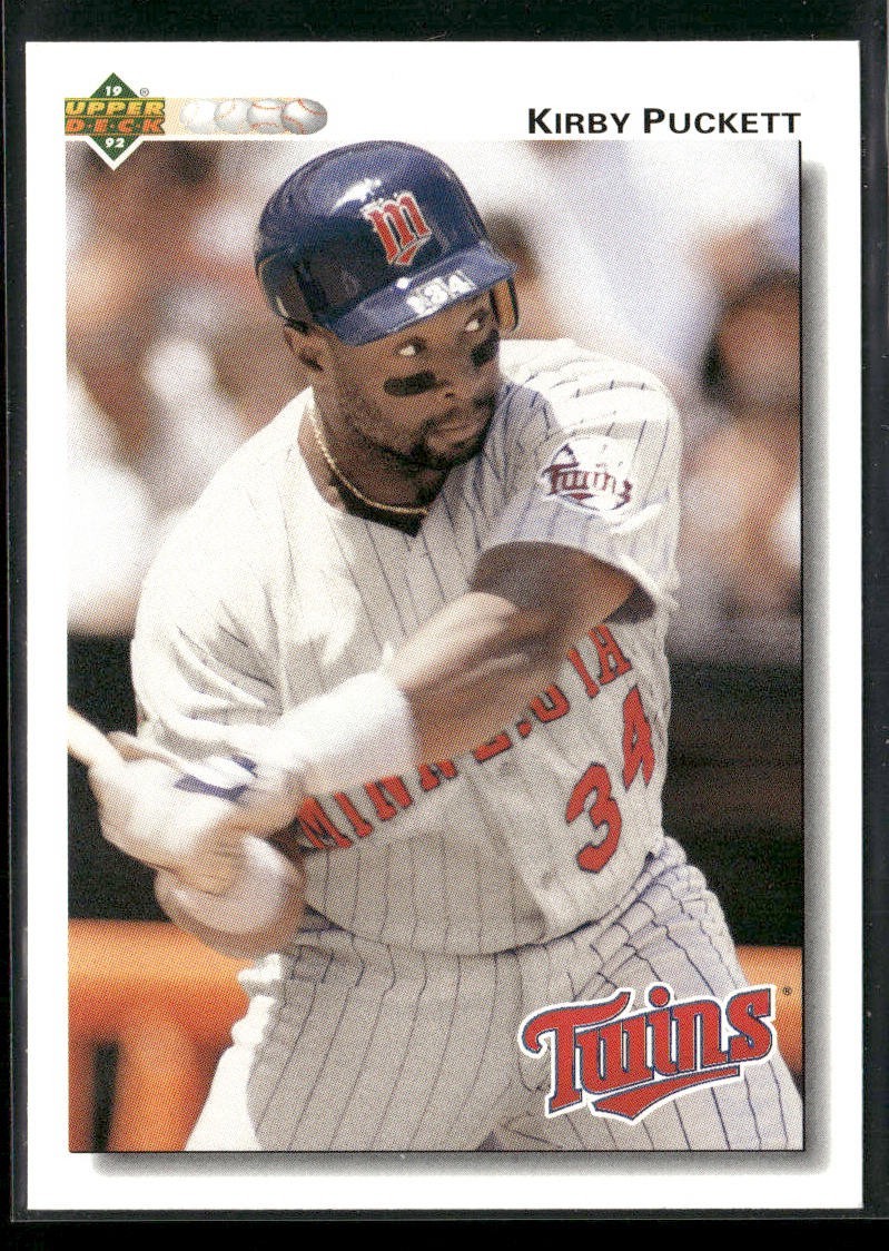 Kirby Puckett Player Lot Bundle 10 Different Baseball Cards KP002 Twins back