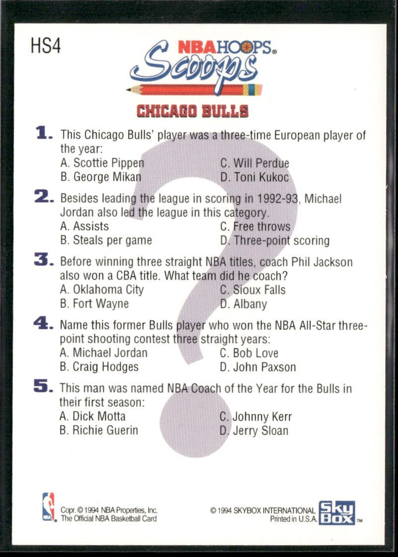 Scottie Pippen Player Lot Bundle 10 Basketball Cards SP004 Chicago Bulls back