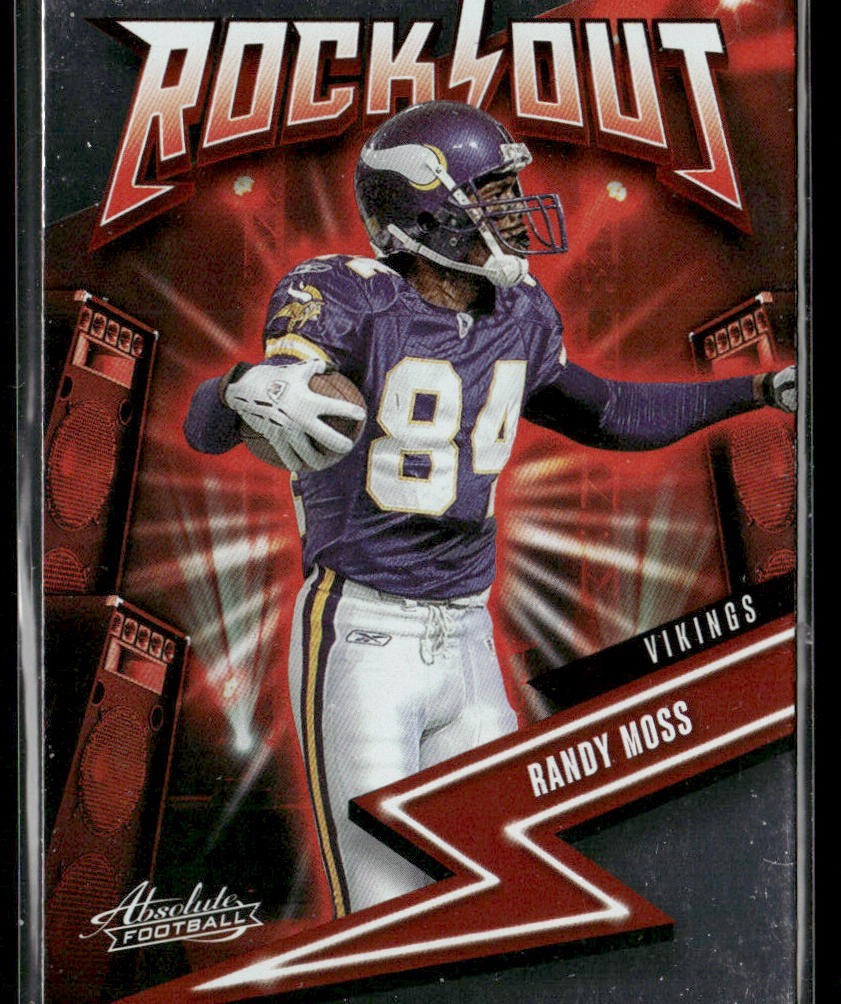 Randy Moss Player Lot Bundle 10 Different Football Cards RM003 Vikings Raiders back