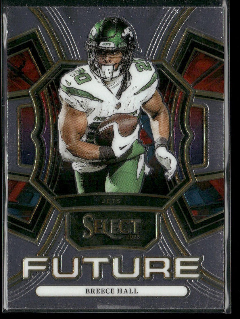 Breece Hall Player Lot Bundle 10 Different Football Cards BH001 Jets 4 RC back
