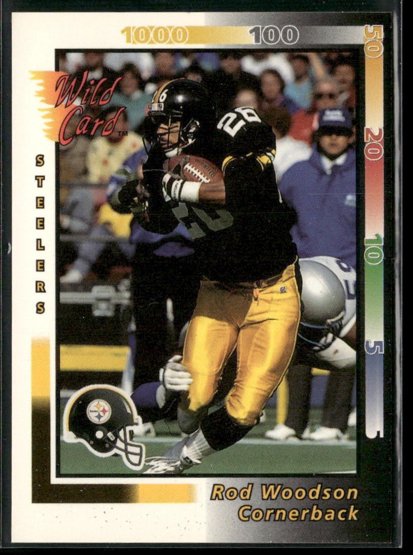 Rod Woodson Player Lot Bundle 10 Different Football Cards RW001 Steelers back