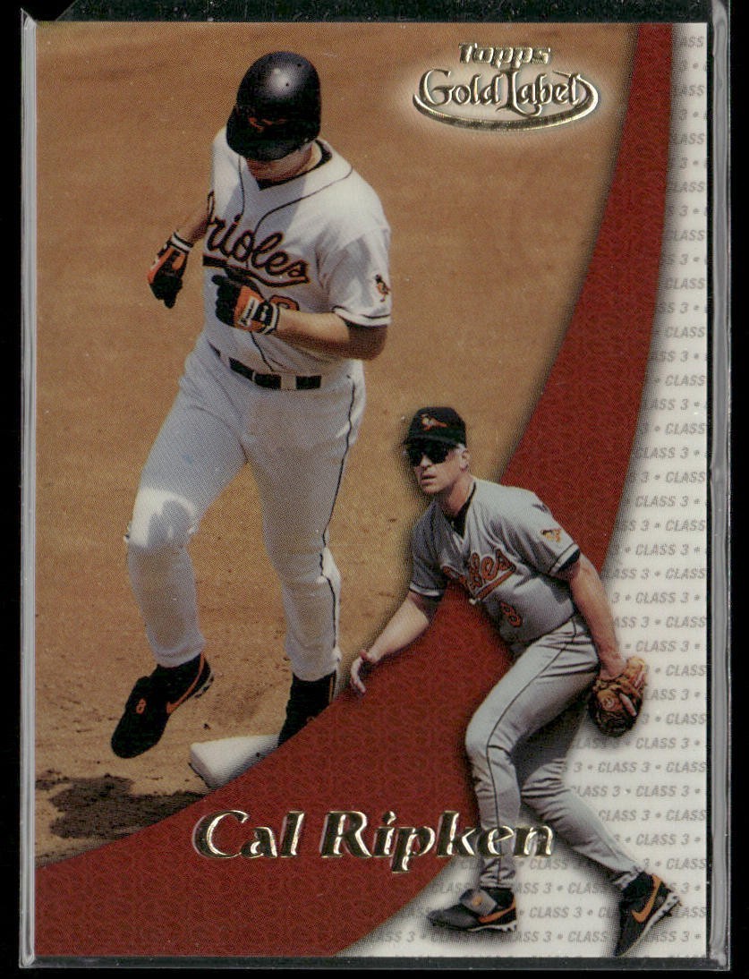 Cal Ripken Jr. Player Lot Bundle 10 Different Baseball Cards CRJ002 Orioles back