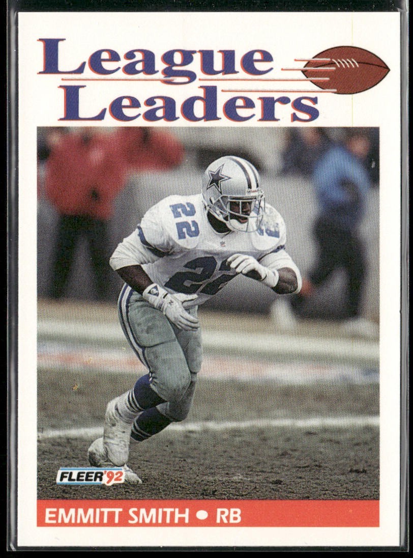Emmitt Smith Player Lot Bundle 10 Different Football Cards ES001 Cowboys 1 RC back