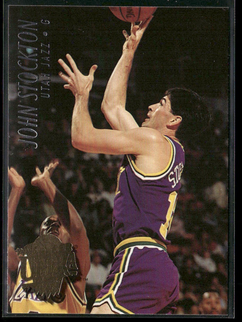 John Stockton Player Lot Bundle 10 Basketball Cards JS001 Utah Jazz back