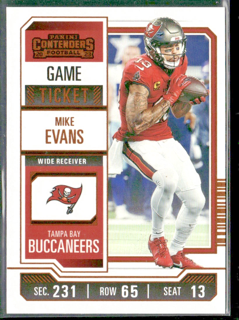 Mike Evans Player Lot Bundle 10 Different Football Cards ME003 Buccaneers back