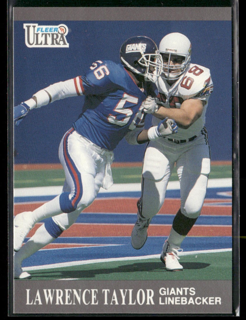 Lawrence Taylor Player Lot Bundle 10 Different Football Cards LT004 Giants back