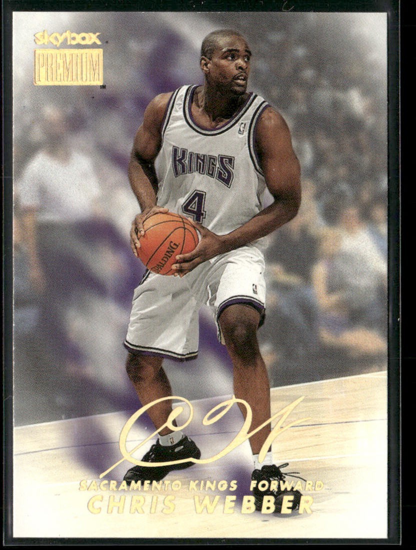 Chris Webber Player Lot Bundle 10 Basketball Cards CW001 Warriors 1 RC back