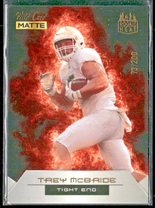 2022 Wild Card Matte Trey McBride Rookie Heat /200 Rookie Card NFL RC #RH-24 front