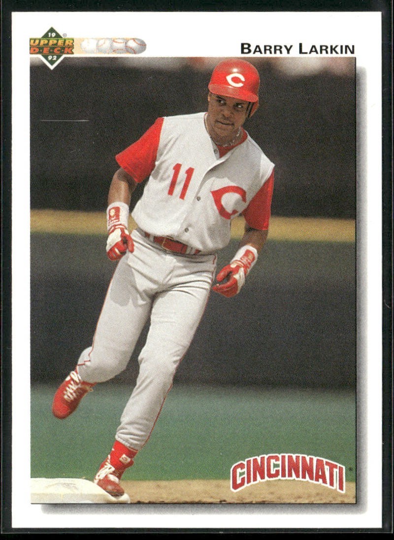Barry Larkin Player Lot Bundle 10 Different Baseball Cards BL002 Reds back
