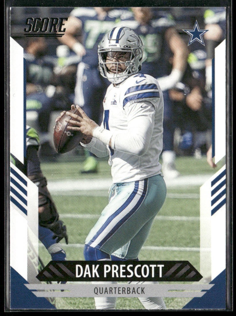Dak Prescott Player Lot Bundle 10 Different Football Cards DP002 Cowboys back