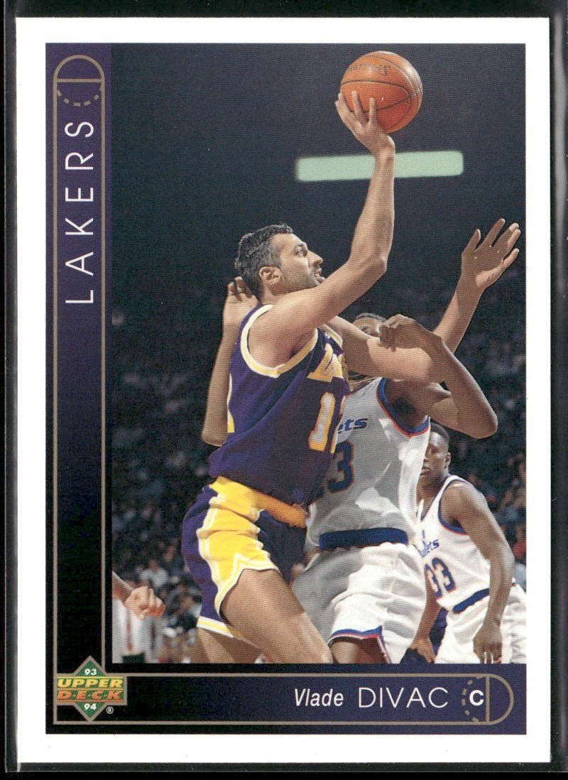 Vlade Divac Player Lot Bundle 10 Basketball Cards VD004 Lakers Hornets back