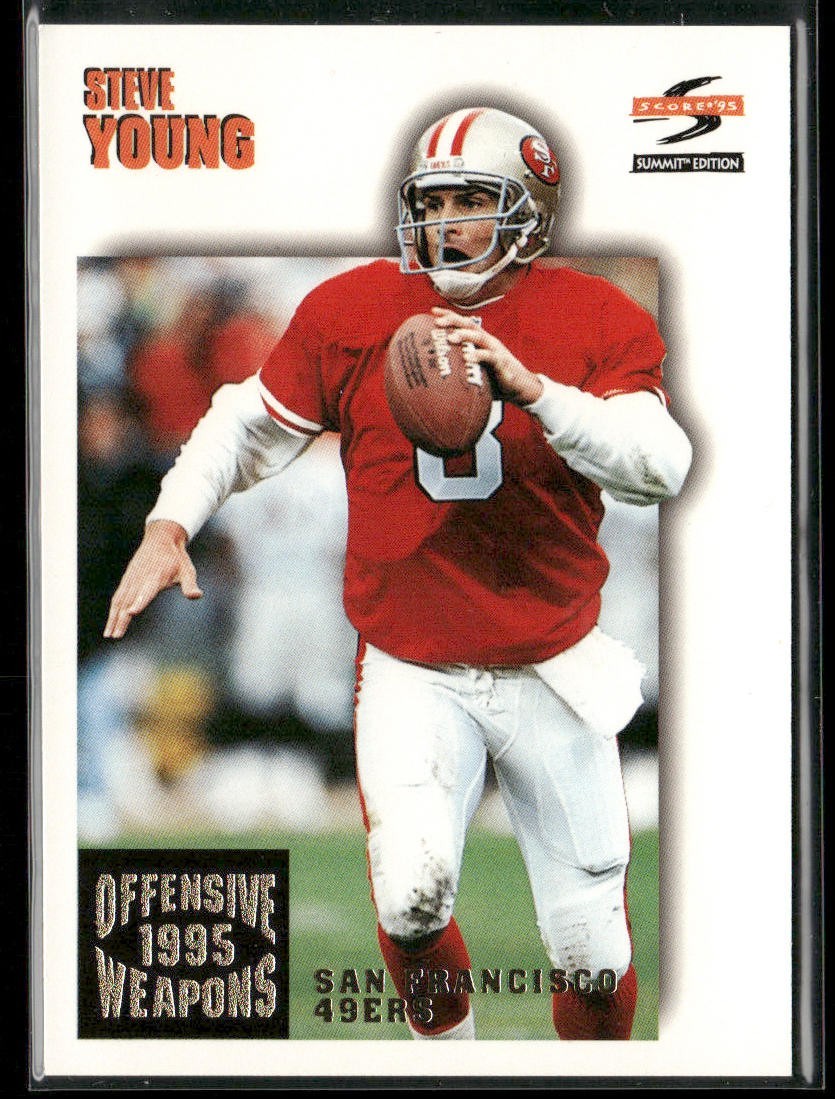 Steve Young Player Lot Bundle 10 Different Football Cards SY005 49ers back