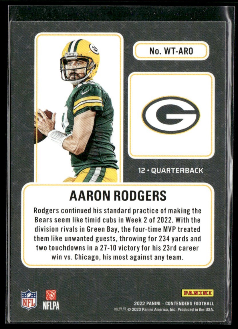 Aaron Rodgers Player Lot Bundle 10 Different Football Cards AR003 Packers Jets back