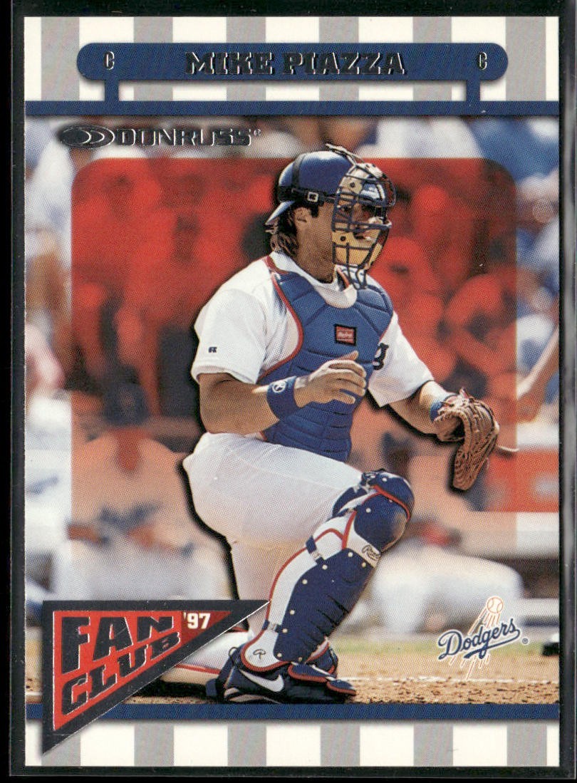 Mike Piazza Player Lot Bundle 10 Different Baseball Cards MP001 Dodgers Mets back