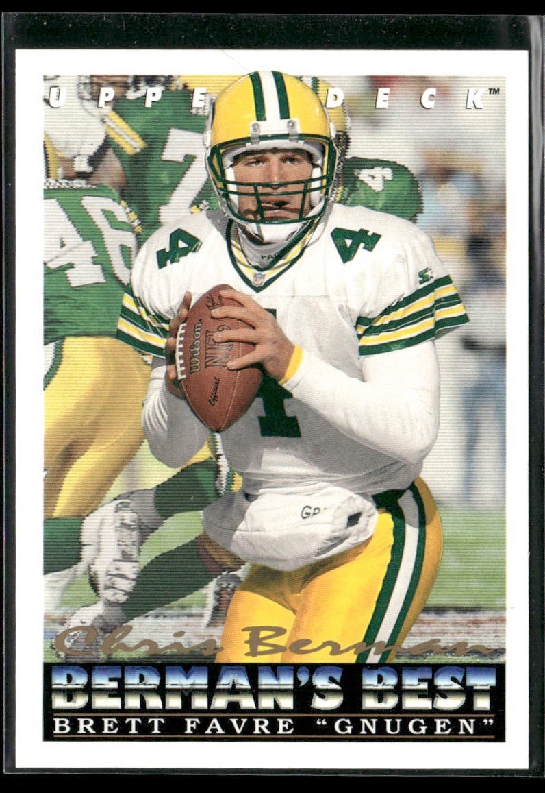 Brett Favre Player Lot Bundle 10 Different Football Cards BF004 Packers back