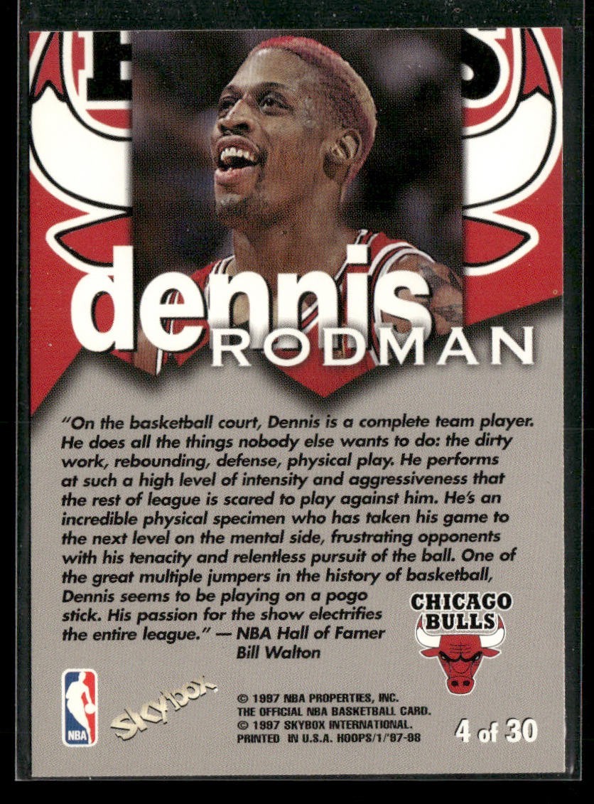 Dennis Rodman Player Lot Bundle 10 Basketball Cards DR001 Spurs Pistons Bulls back