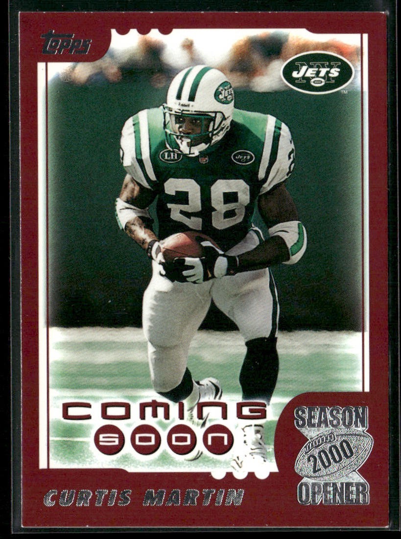Curtis Martin Player Lot Bundle 10 Different Football Cards CM001 2 RC back