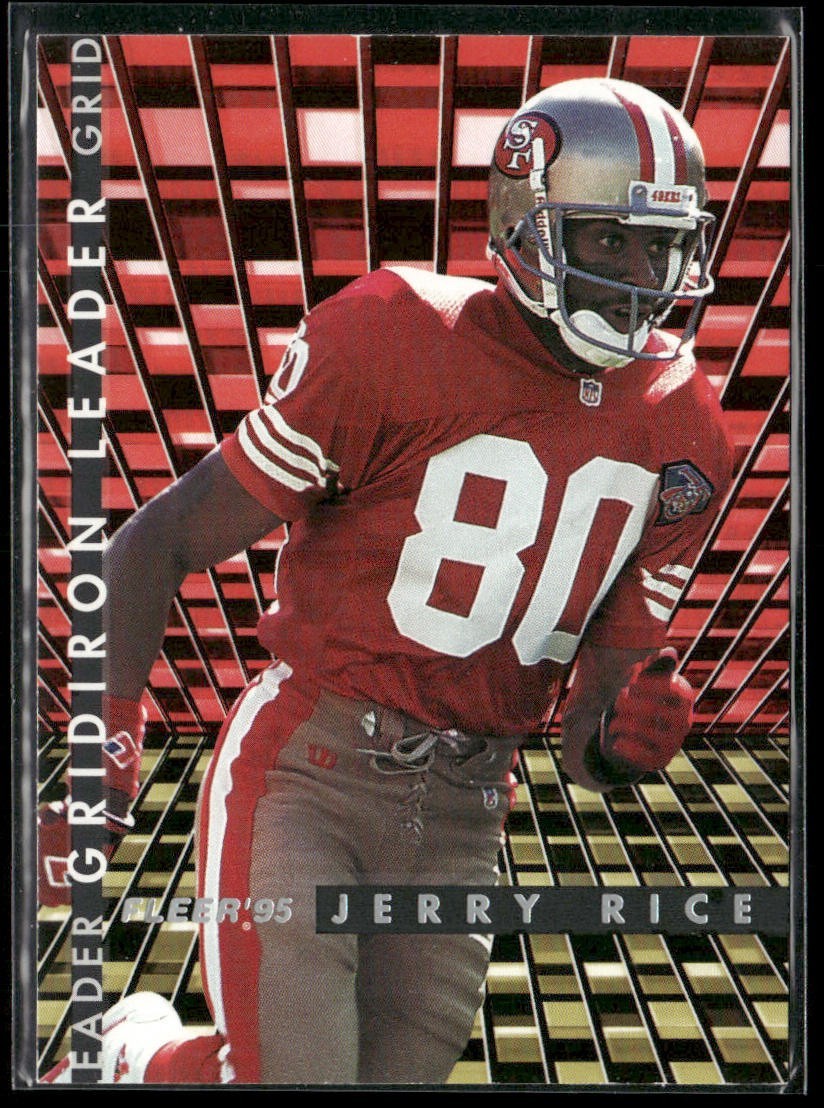 Jerry Rice Player Lot Bundle 10 Different Football Cards JR009 49ers front