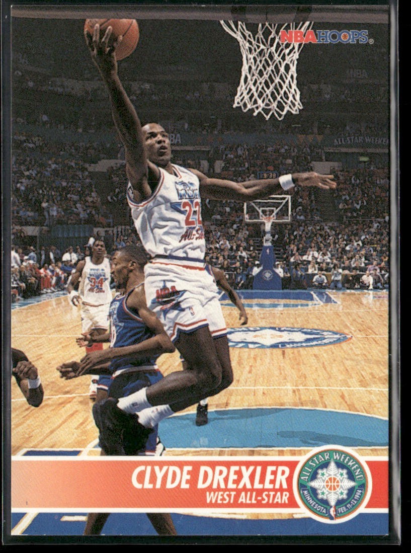Clyde "The Glide" Drexler Player Lot Bundle 10 Basketball Cards CD003 Portland back