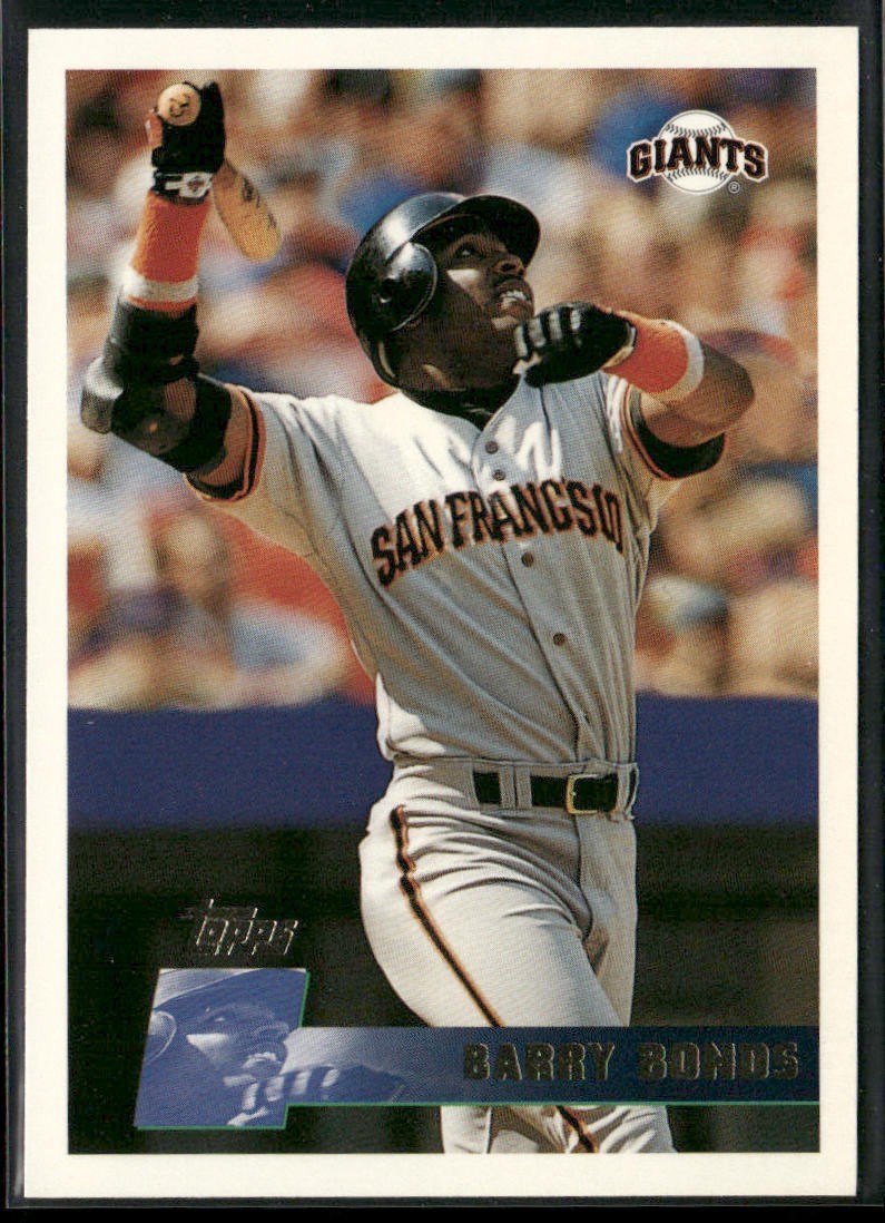 Barry Bonds Player Lot Bundle 10 Different Baseball Cards BB004 Giants Pirates back