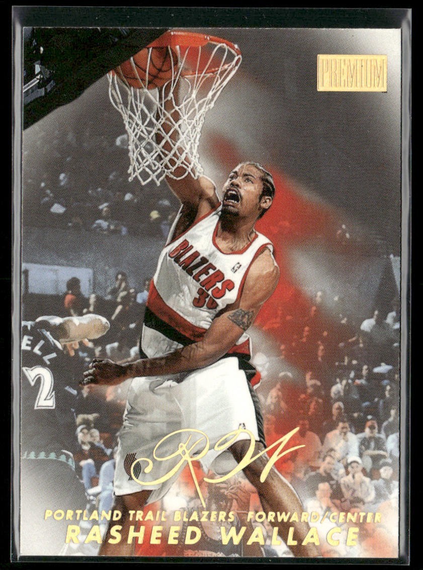 Rasheed Wallace Player Lot Bundle 10 Basketball Cards RW001 Bullets 1 RC back