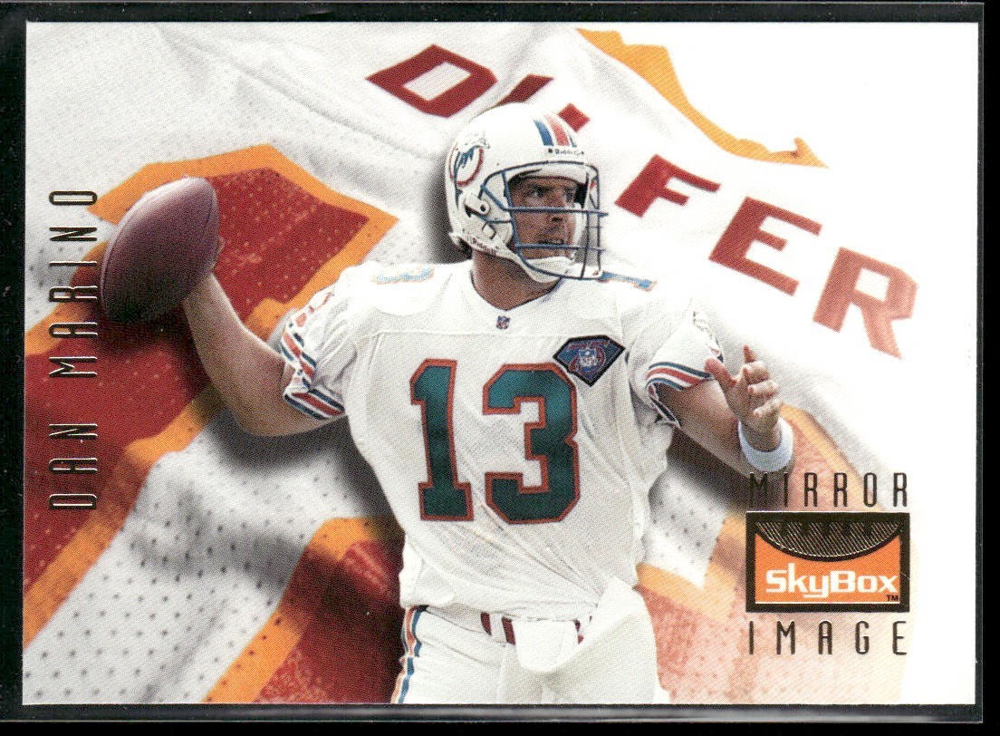 Dan Marino Player Lot Bundle 10 Football Cards DM009 Dolphins back