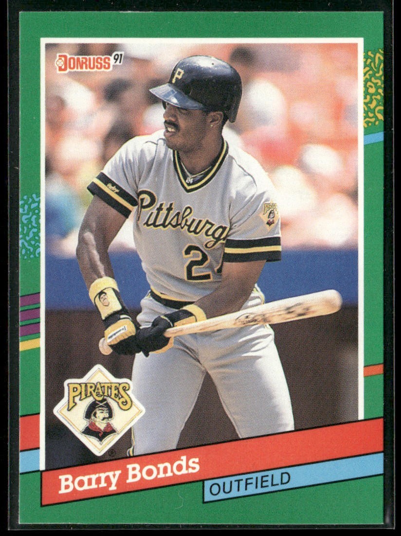 Barry Bonds Player Lot Bundle 10 Different Baseball Cards BB005 Giants Pirates back