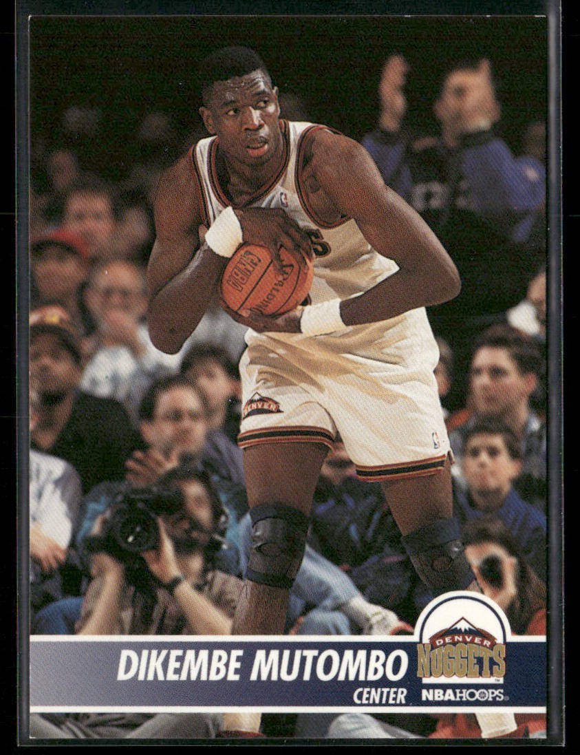 Dikembe Mutombo Player Lot Bundle 10 Basketball Cards DM005 Nuggets Hawks back